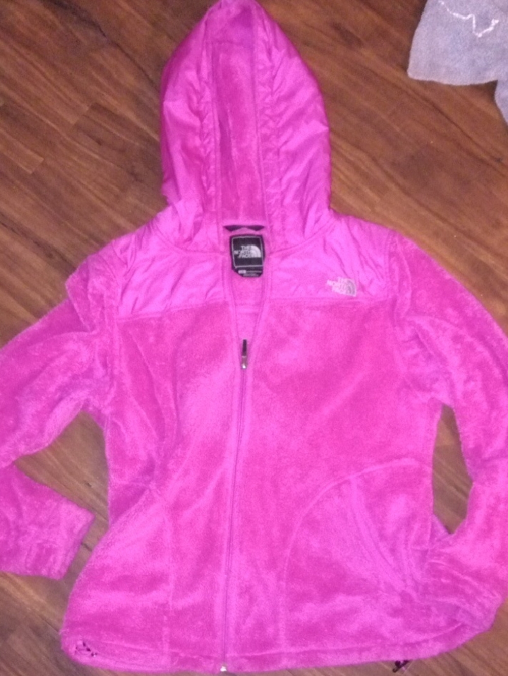 The North Face Women's Bright Pink Hooded Fleece Jacket